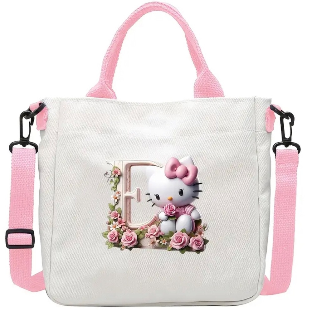 Hello Kitty White and Pink Tote Bag